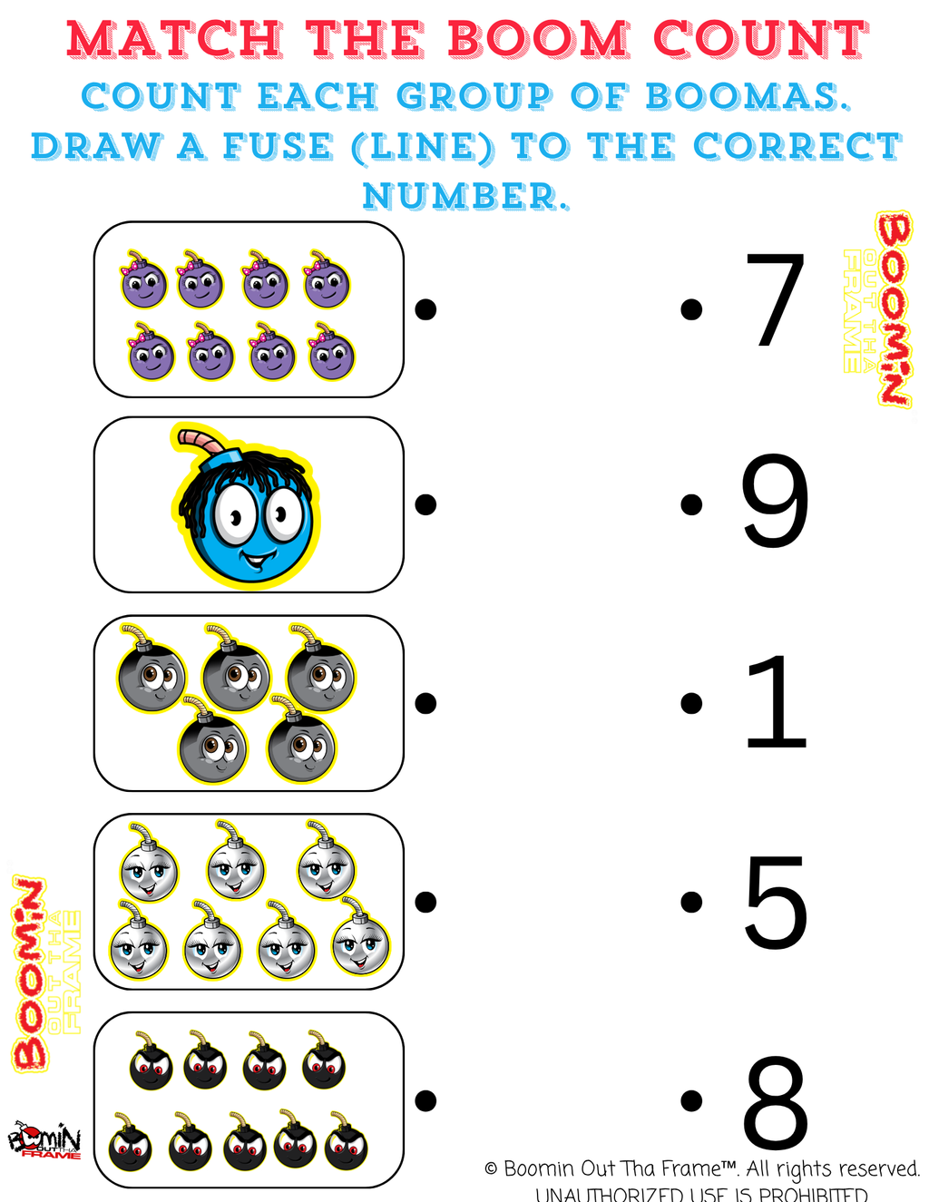 BOOMA ACADEMY EDUCATIONAL WORKSHEETS