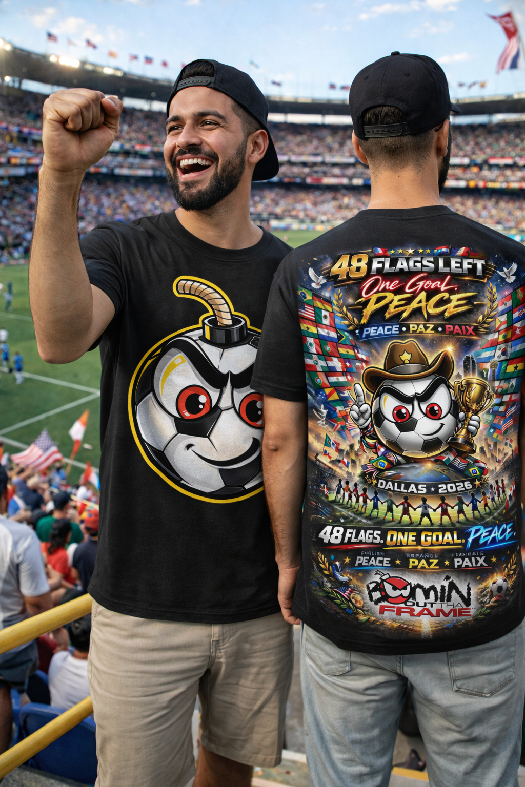 BOOMIN OUT THA FRAME GLOBAL CUP LIMITED EDITION '26 EDITION T-SHIRT